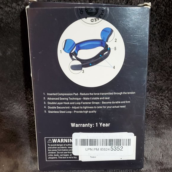 PACEARTH Golf Tennis Elbow Brace Support Arthritis Tendonitis Arm Joint Pain Pad - Picture 4 of 5